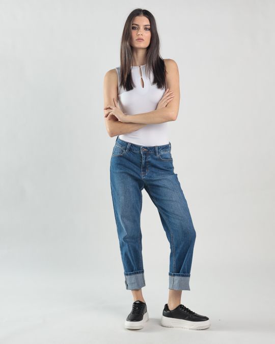 FEHÉR NŐI TOP 2D25SS4513SL0205