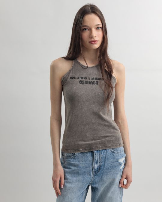 GREY WOMEN'S TOP 2D25SS4503SL0224