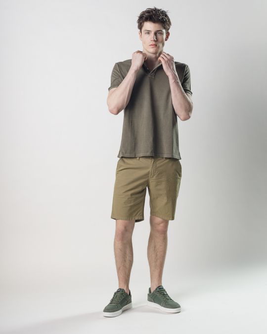 BROWN MEN'S T-SHIRT 1D25SS4009SS2406