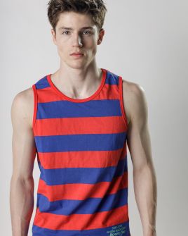 BLUE MEN'S SINGLET 1D25SS4017SL0105