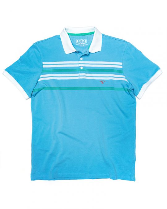 BLUE MEN'S T-SHIRT 1D25SS4018SS2405