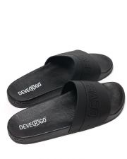 BLACK MEN'S SLIDES - LION