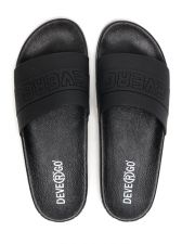 BLACK MEN'S SLIDES - LION