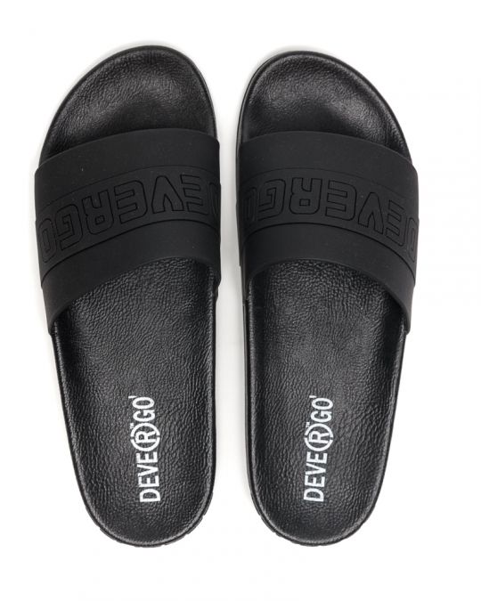 BLACK MEN'S SLIDES - LION DE25SS2009TP SY