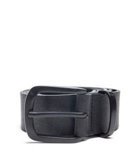 BLACK MEN'S LEATHER BELT 1D25FW8094BL2100