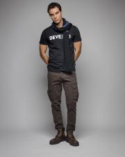 FEKETE FÉRFI RÖVID UJJÚ PÓLÓ