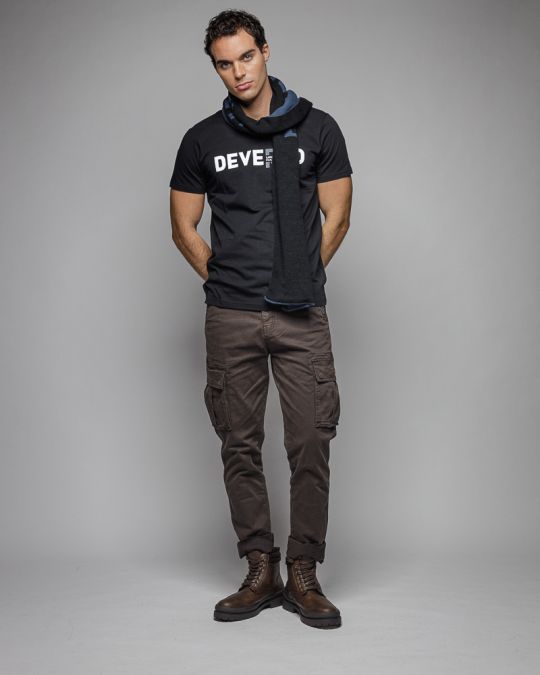 FEKETE FÉRFI RÖVID UJJÚ PÓLÓ 1D25FW4043SS0105