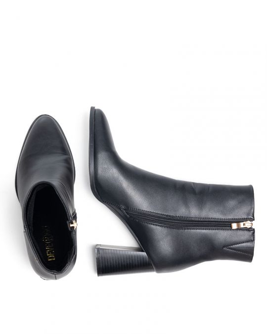 FEKETE NŐI MAGASSARKÚ CSIZMA - AMY DE25FW6511PU SH