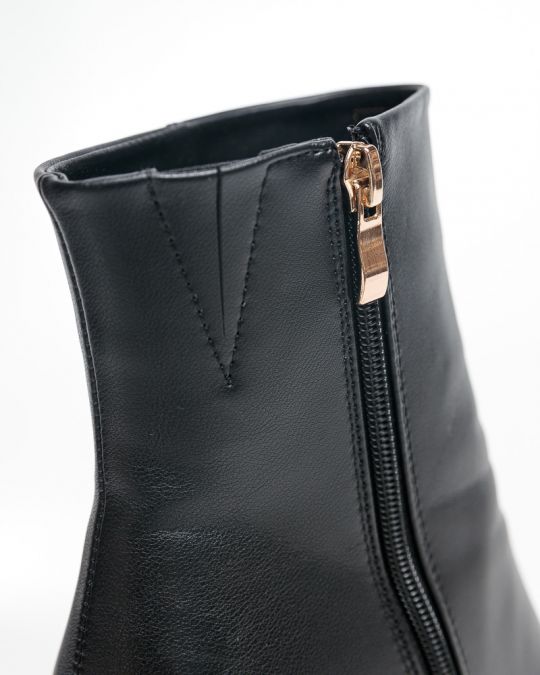 FEKETE NŐI MAGASSARKÚ CSIZMA - AMY DE25FW6511PU SH