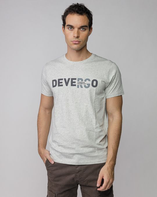 GREY MEN'S SHORT SLEEVE T-SHIRT 1D25FW4043SS0105