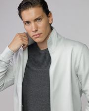 GREY MEN'S ZIP SWEATER
