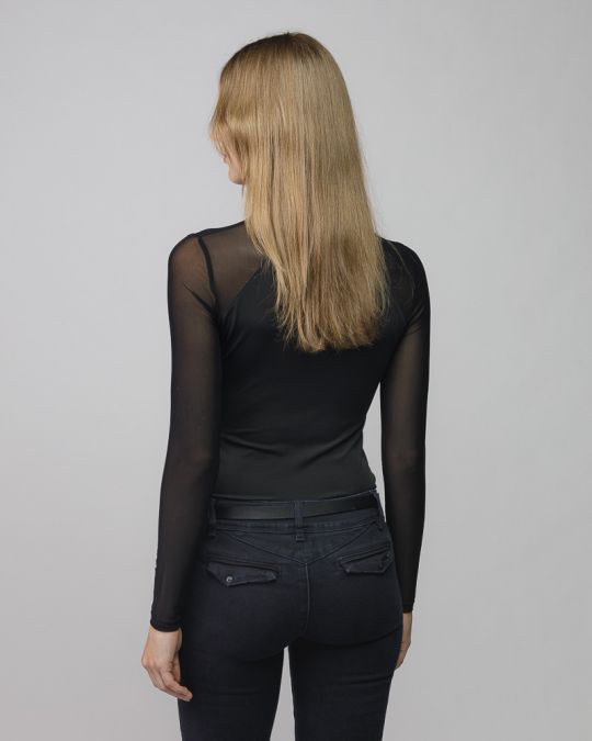 FEKETE NŐI HOSSZÚ UJJÚ BODY 2D25FW4545BD0205