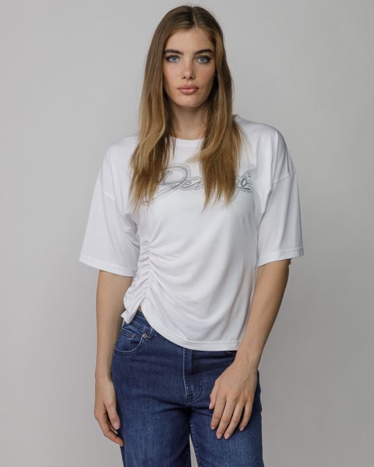 FEHÉR NŐI RÖVID UJJÚ PÓLÓ 2D25FW4510SS0105