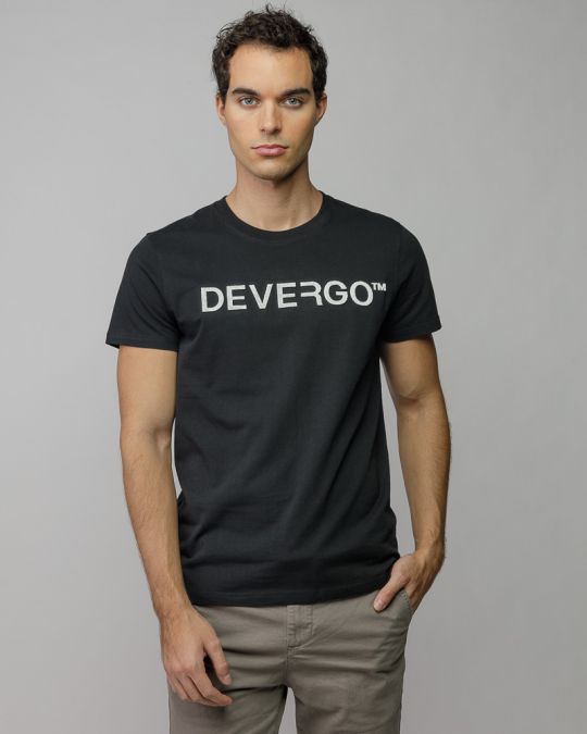 BLACK MEN'S SHORT SLEEVE T-SHIRT 1D25FW4044SS0105