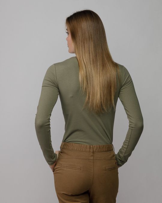 KHAKI NŐI HOSSZÚ UJJÚ PÓLÓ 2D25FW4532LS0205