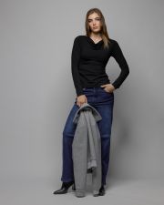 FEKETE NŐI HOSSZÚ UJJÚ PÓLÓ