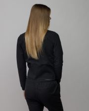 FEKETE NŐI CIPZÁRAS PULÓVER