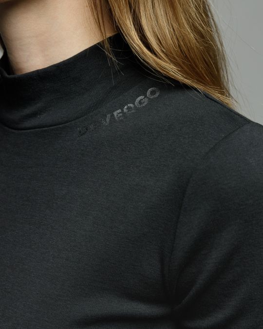 FEKETE NŐI RÖVID UJJÚ GARBÓ PÓLÓ 2D25FW4523SS3305