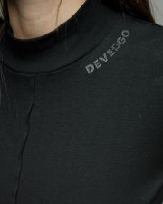 FEKETE NŐI HOSSZÚ UJJÚ GARBÓ PÓLÓ