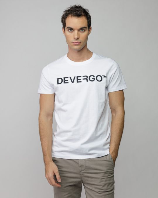 WHITE MEN'S SHORT SLEEVE T-SHIRT 1D25FW4044SS0105