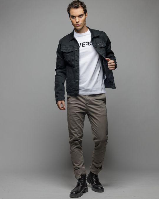 WHITE MEN'S SHORT SLEEVE T-SHIRT 1D25FW4044SS0105