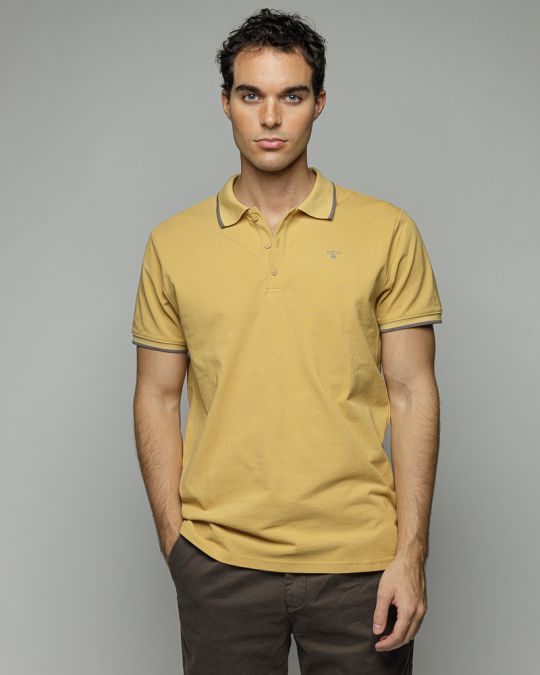 BROWN MEN'S SHORT SLEEVE POLO SHIRT 1D25FW4053SS2405