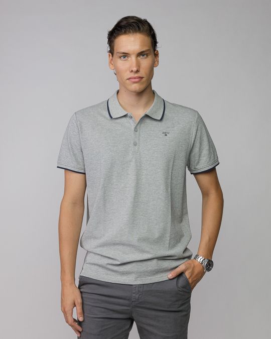 GREY MEN'S SHORT SLEEVE POLO SHIRT 1D25FW4053SS2405