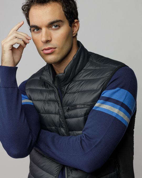 FEKETE FÉRFI MELLÉNY 1D25FW7017SL1600