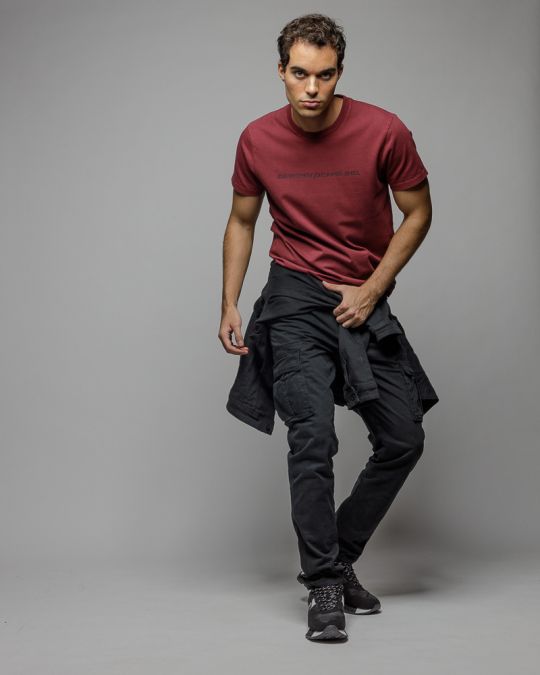 BORDÓ FÉRFI RÖVID UJJÚ PÓLÓ 1D25FW4034SS0124