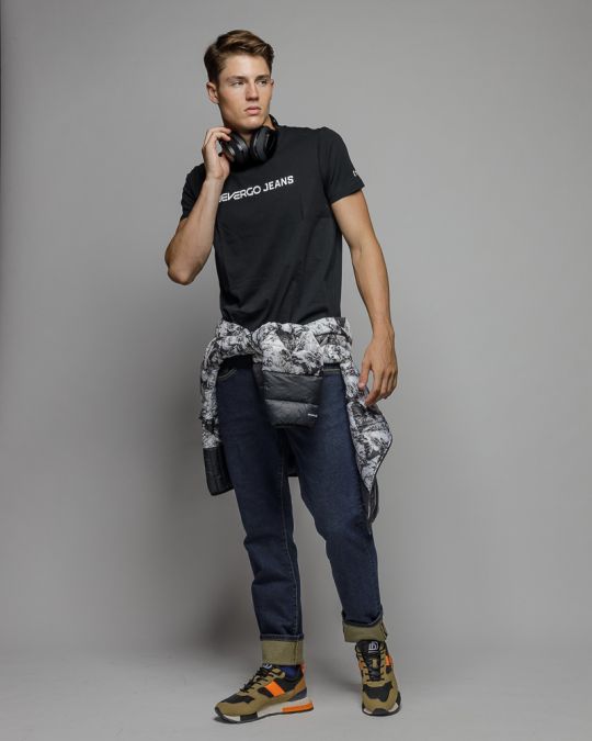 FEKETE FÉRFI RÖVID UJJÚ PÓLÓ 1D25FW4027SS0105