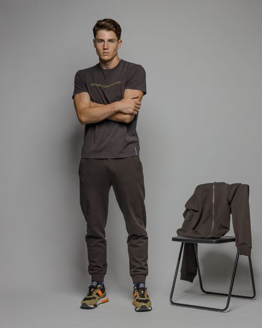 BROWN MEN'S SHORT SLEEVE T-SHIRT 1D25FW4034SS0124