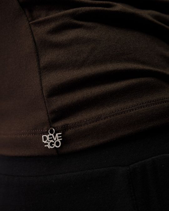 BARNA NŐI HOSSZÚ UJJÚ PÓLÓ 2D25FW4564LS0205