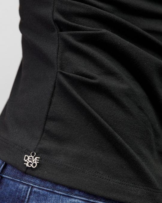 FEKETE NŐI HOSSZÚ UJJÚ PÓLÓ 2D25FW4564LS0205