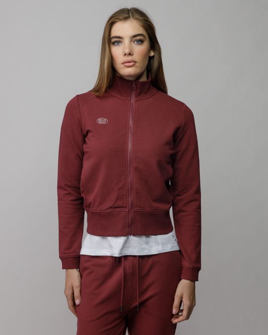 BORDÓ NŐI CIPZÁRAS PULÓVER 2D25FW4586KA0705