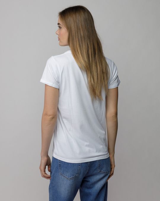 WHITE WOMEN'S SHORT SLEEVE T-SHIRT 2D25FW4522SS0224