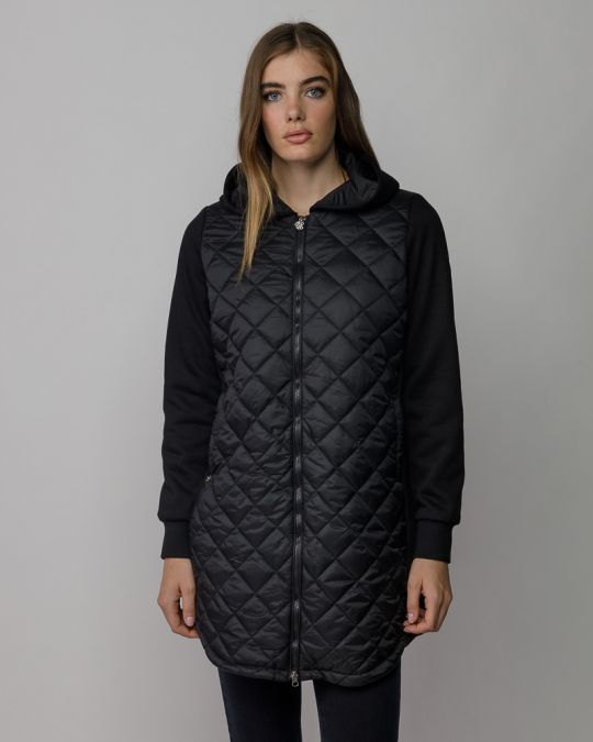 FEKETE NŐI ÁTMENETI KABÁT 2D25FW7581KA1600