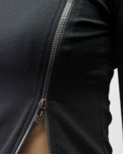 FEKETE NŐI HOSSZÚ UJJÚ CIPZÁRAS PÓLÓ