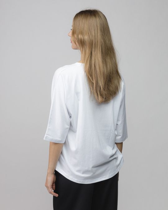 WHITE WOMEN'S SHORT SLEEVE T-SHIRT 2D25FW4520SS0224