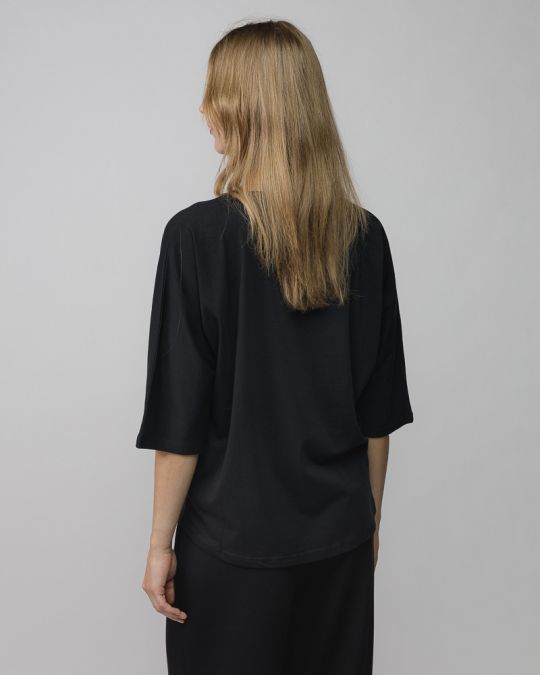 FEKETE NŐI RÖVID UJJÚ PÓLÓ 2D25FW4520SS0224