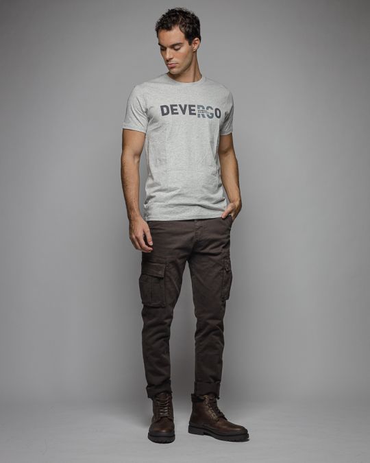GREY MEN'S SHORT SLEEVE T-SHIRT 1D25FW4043SS0105