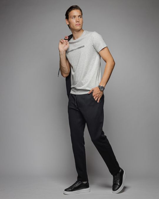 SZÜRKE FÉRFI RÖVID UJJÚ PÓLÓ 1D25FW4049SS0105