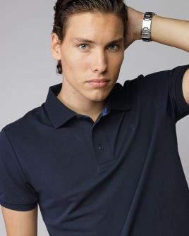 KÉK FÉRFI RÖVID UJJÚ GALLÉROS PÓLÓ 1D25FW4054SS2405