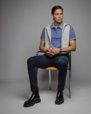 KÉK FÉRFI RÖVID UJJÚ GALLÉROS PÓLÓ