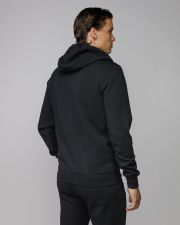 BLACK MEN'S ZIP SWEATER