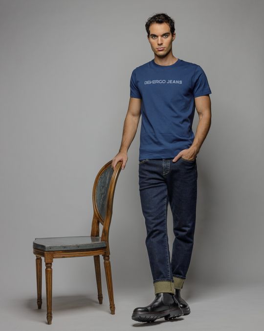 KÉK FÉRFI RÖVID UJJÚ PÓLÓ 1D25FW4027SS0105