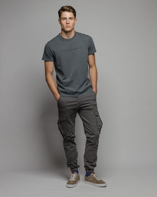 GREY MEN'S SHORT SLEEVE T-SHIRT 1D25FW4034SS0124