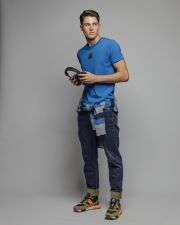 KÉK FÉRFI RÖVID UJJÚ PÓLÓ