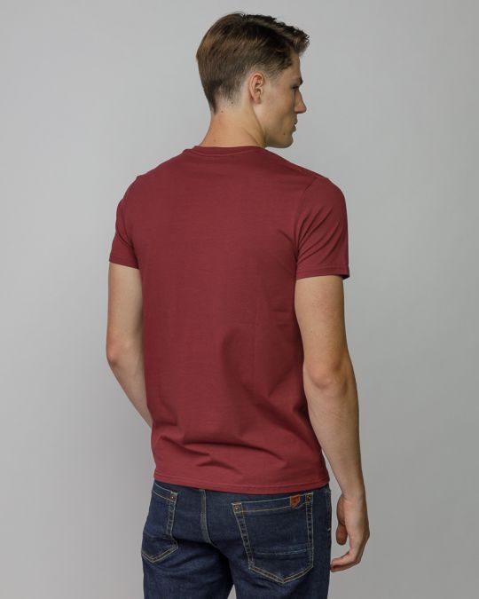 BORDEAUX MEN'S V-NECK SHORT SLEEVE T-SHIRT 1D25FW4041SS0205