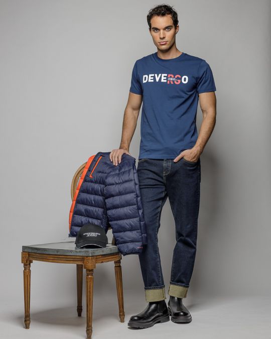 KÉK FÉRFI RÖVID UJJÚ PÓLÓ 1D25FW4043SS0105