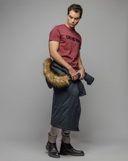 BORDEAUX MEN'S SHORT SLEEVE T-SHIRT 1D25FW4044SS0105